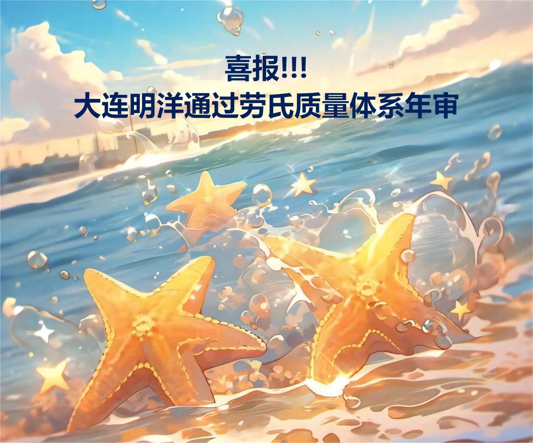 喜報!!!大連明洋通過勞氏質(zhì)量體系年審